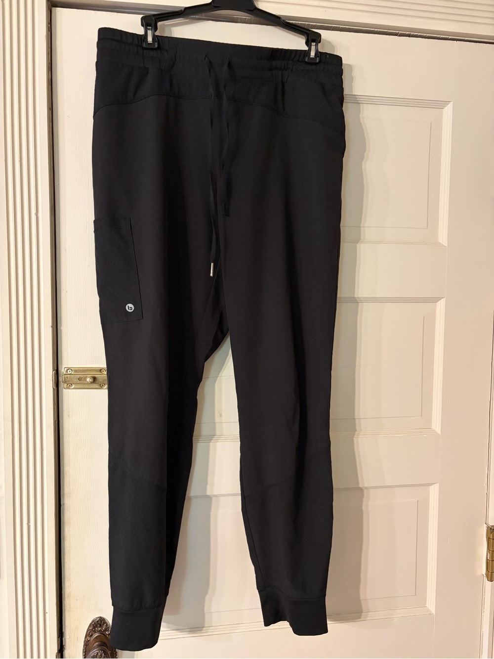 Black Jogger scrub Pants with Drawstring Waist